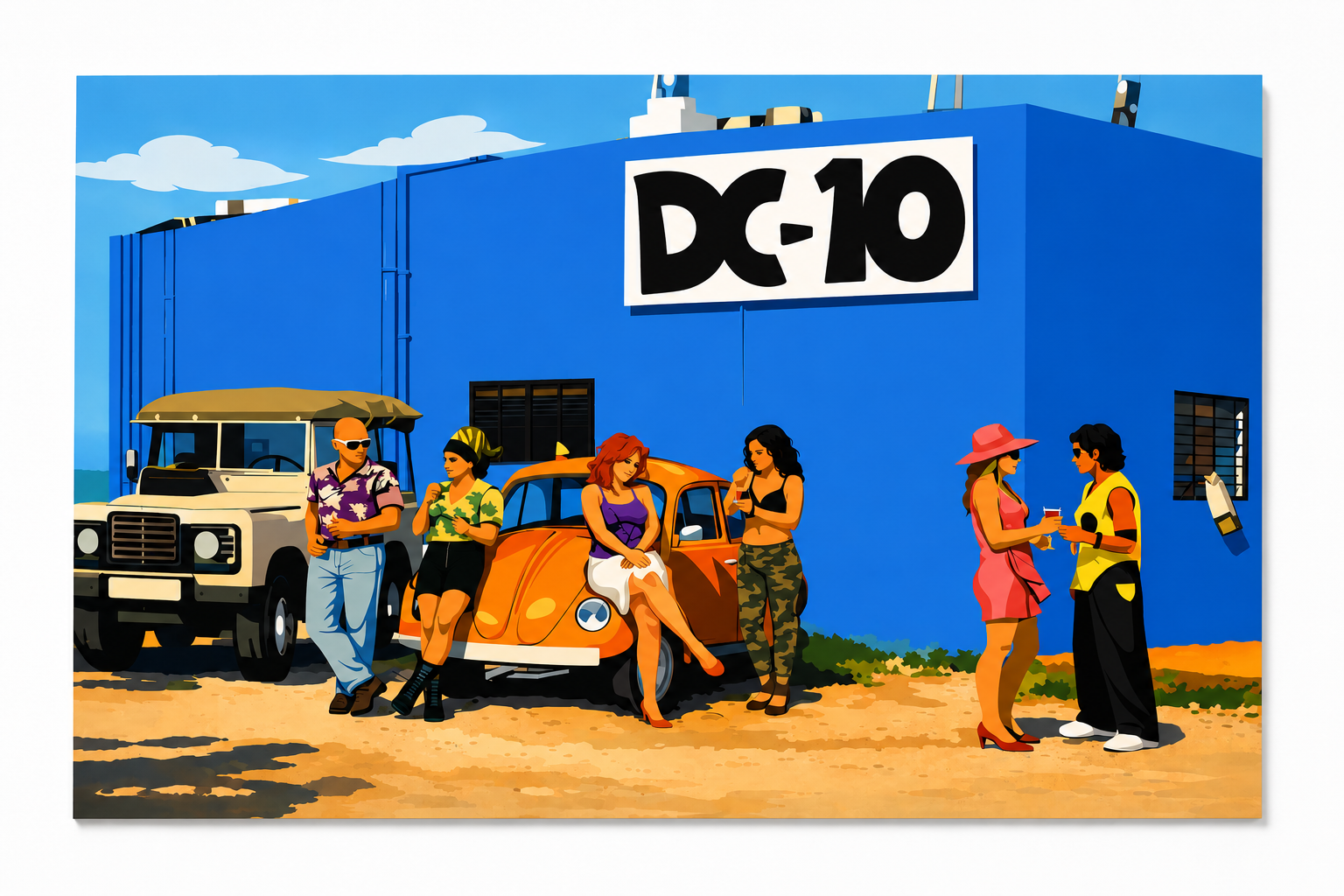 DC10 1999 – The Beginning of a Legend | A3 Landscape | Limited Edition 1 of 100 | Premium Fresco Gesso 300gsm